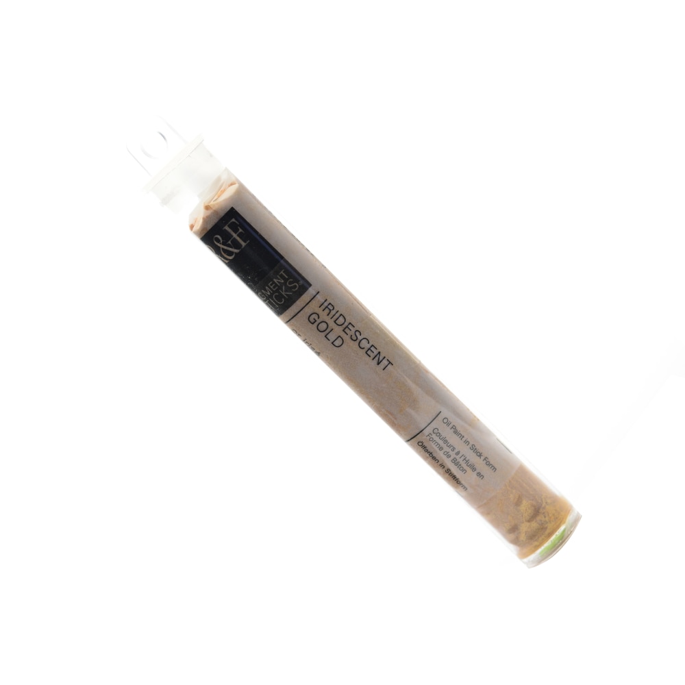 R & F Handmade Paints Pigment Sticks, 38 mL, Iridescent Gold MPN:2185