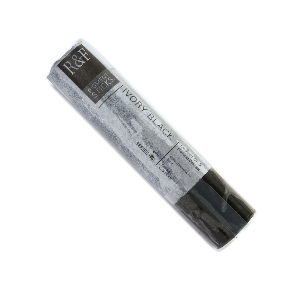 R & F Handmade Paints Pigment Sticks, 188 mL, Ivory Black MPN:2212