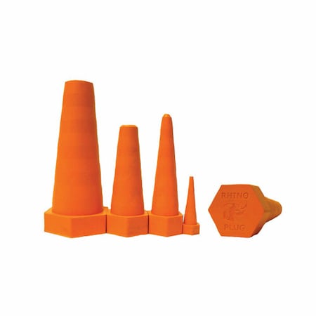 RhinoSafetyOrangeDrip-ProofPlug Kit, PK16 MPN:ROPLUG-1