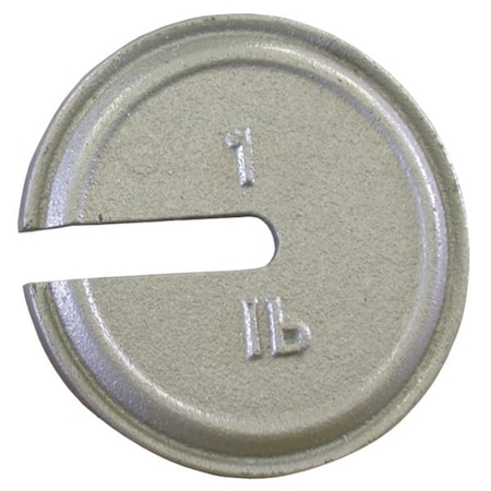 Calibration Weight, Cast Iron, 1lb, Slotted MPN:12842