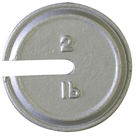 Calibration Weight, Cast Iron, 2lb, Slotted MPN:12848