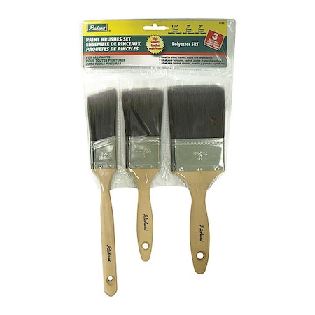 Paint Brush, 3 Piece Set MPN:81305