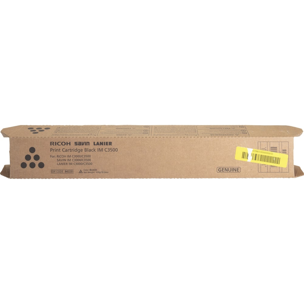 Ricoh Original Laser Toner Cartridge - Single Pack - Black - 1 Each - 31000 Pages MPN:8422514