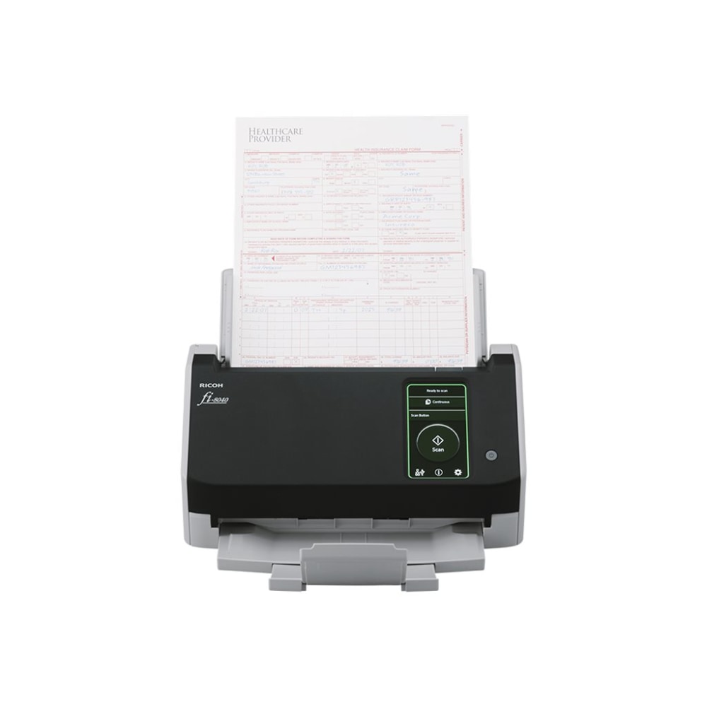Ricoh fi-8040 - Document scanner - Dual CIS - Duplex - - 600 dpi x 600 dpi - up to 40 ppm (mono)/up to 40 ppm (color) - PA03836B005 MPN:PA03836-B005