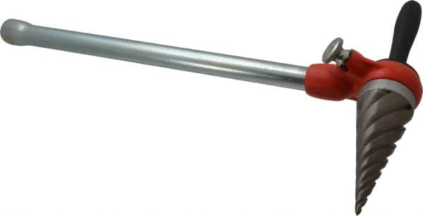 1/4 to 2 Pipe Capacity, Spiral Pipe Reamer with Handle MPN:34955