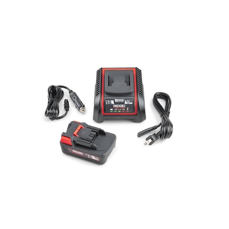 Battery and Charger Kit, 100-240V AC, (1)18V MPN:66003