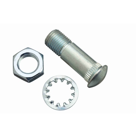Hinge Bolt Washer and Nut, Steel, 6