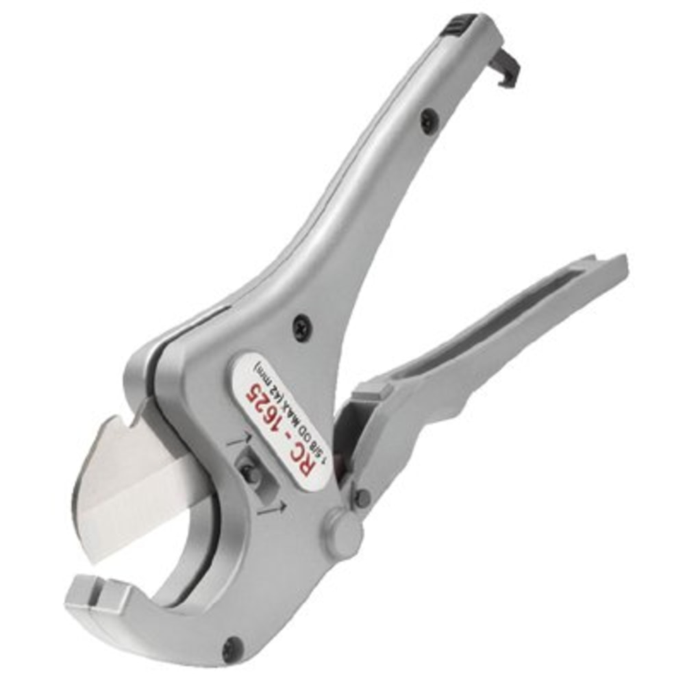 RIDGID Ratcheting Pipe and Tubing Cutter, 1/2 in-1 5/8 in Cap., For Plastic Pipe/Tubing MPN:632-23498
