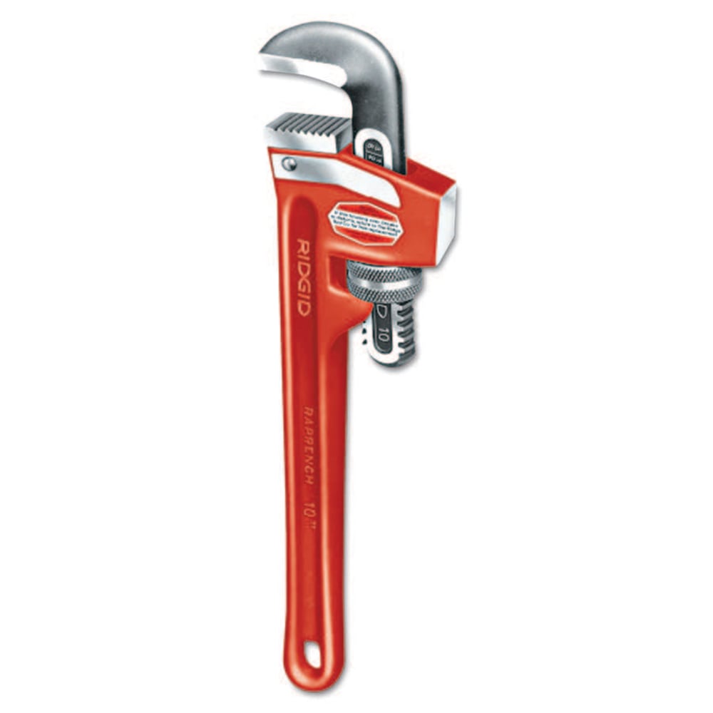 Cast Iron Pipe Wrenches, Alloy Steel Jaw, 10 in MPN:632-31395