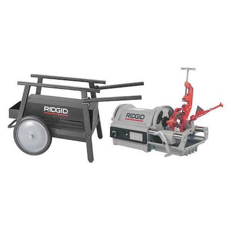 26092 Threading Machine + Cart (92467), 1/4 in to 4 in Rod: 1/4 in to 2 in Bolt: 1/4 in to 2 in MPN:26092/92467