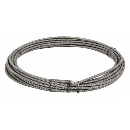 Drain Cleaning Cable, 3/8 in Dia, 50 ft L MPN:37842