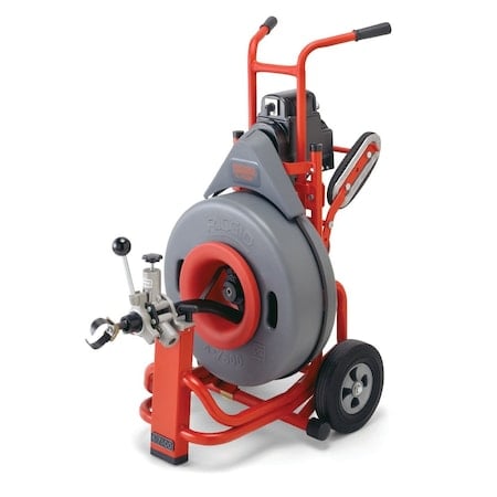 K-7500 Heavy Duty Sewer Drain Snake, 100 ft Cable, 150 ft Drum Capacity MPN:60052