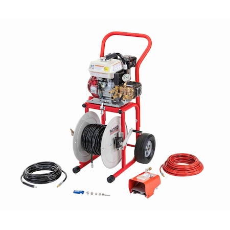 Water Jetter Drain Machine, 1-1/4 to 6 In MPN:63882