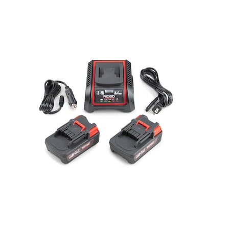 Battery and Charger Kit, 2.5 Ah, Li-Ion MPN:66013