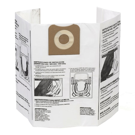 Bag Filter, Wet/Dry, 12 to 16 gal., PK2 MPN:23743