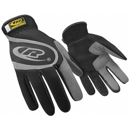 Mechanics Gloves, Synthetic Leather Palm, 2XS, Black MPN:113-06