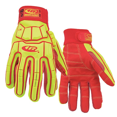 Cut Resistant Glove, Yellow/Red, L, PR MPN:168-10