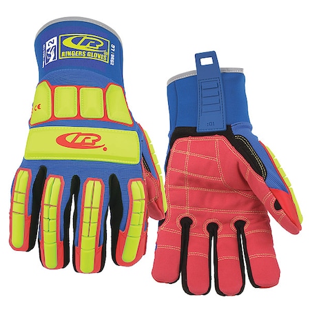 Impact Resistant Gloves, Blue, M, PR MPN:259B