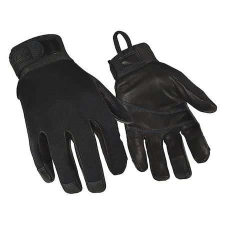 Law Enforcement Gloves, Goatskin Leather Palm, 8 1/2 in Length, Hook-and-Loop Cuff, Full Finger MPN:532