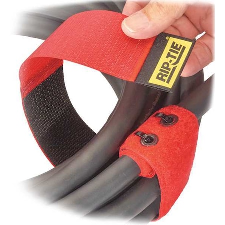 Cable Tie Strap, 18 in L, 4 in Max Bundle Dia., Black, Nylon, 90 lb Strength, 10 PK MPN:EW-18-010-BK