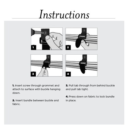 Cable Tie Strap, 7 in L, 1-1/4 in Max Bundle Dia., Black, 5 PK MPN:K-07-GE5-BK