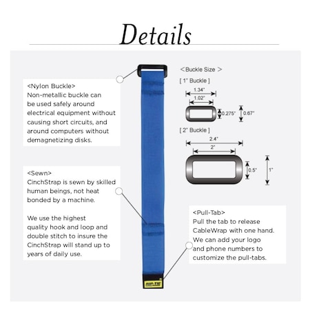 Cable Tie Strap, 12 in L, 2-3/4 in Max Bundle Dia., White, 10 PK MPN:N-12-010-W