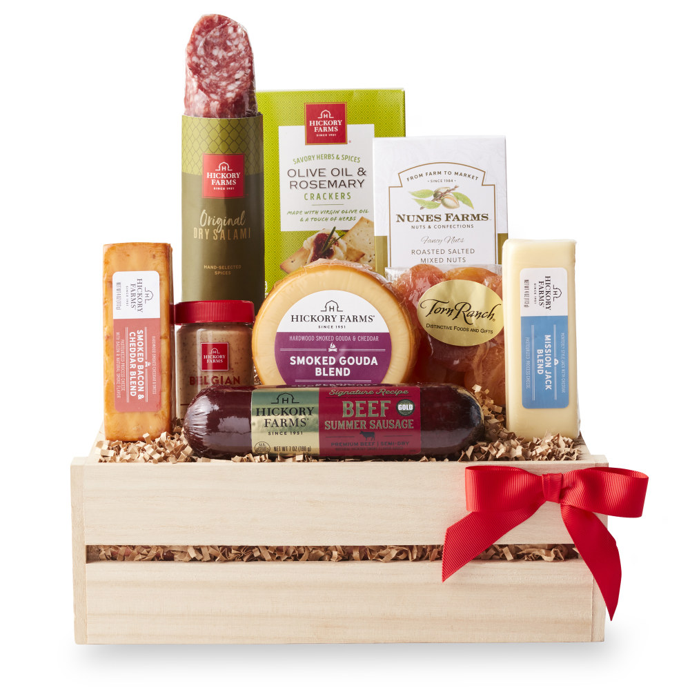 Hickory Farms - Premium Meat and Cheese Gift Crate - 9 items MPN:26-007270
