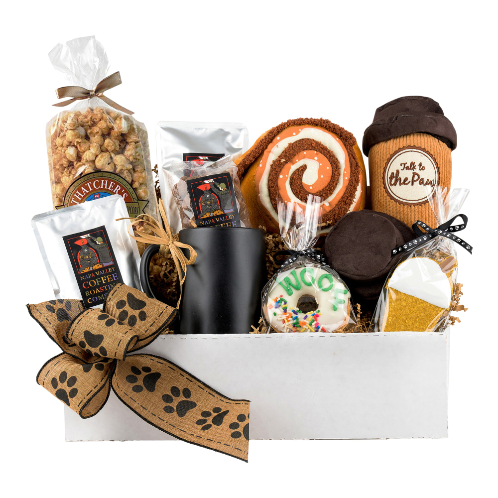 Napa Sonoma Pawspresso Coffee Buddies Gift Basket for Dogs and Owners - 9 items MPN:26-701