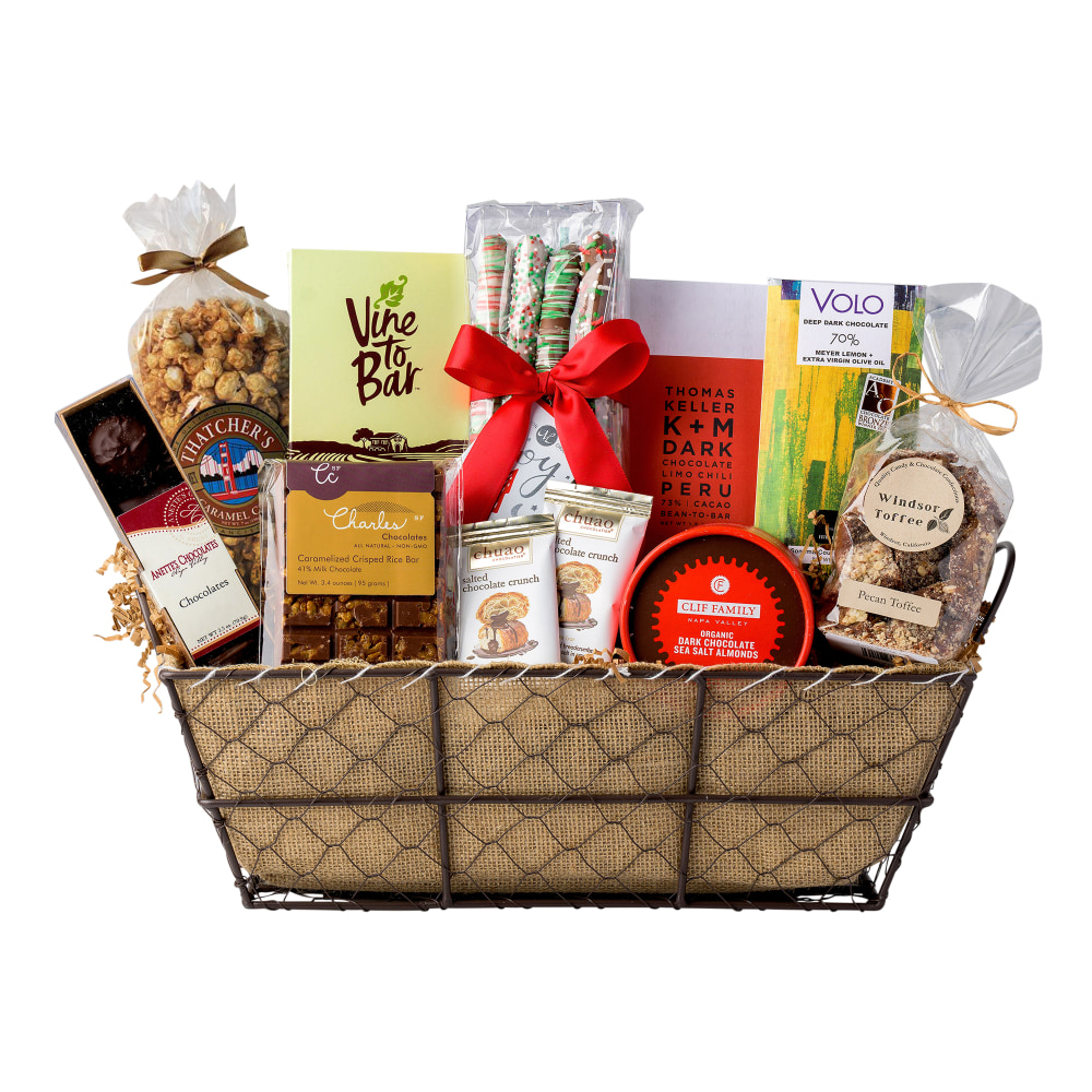 Napa Sonoma Gourmet Chocolate Affair Gift Basket - 9 items MPN:26-929
