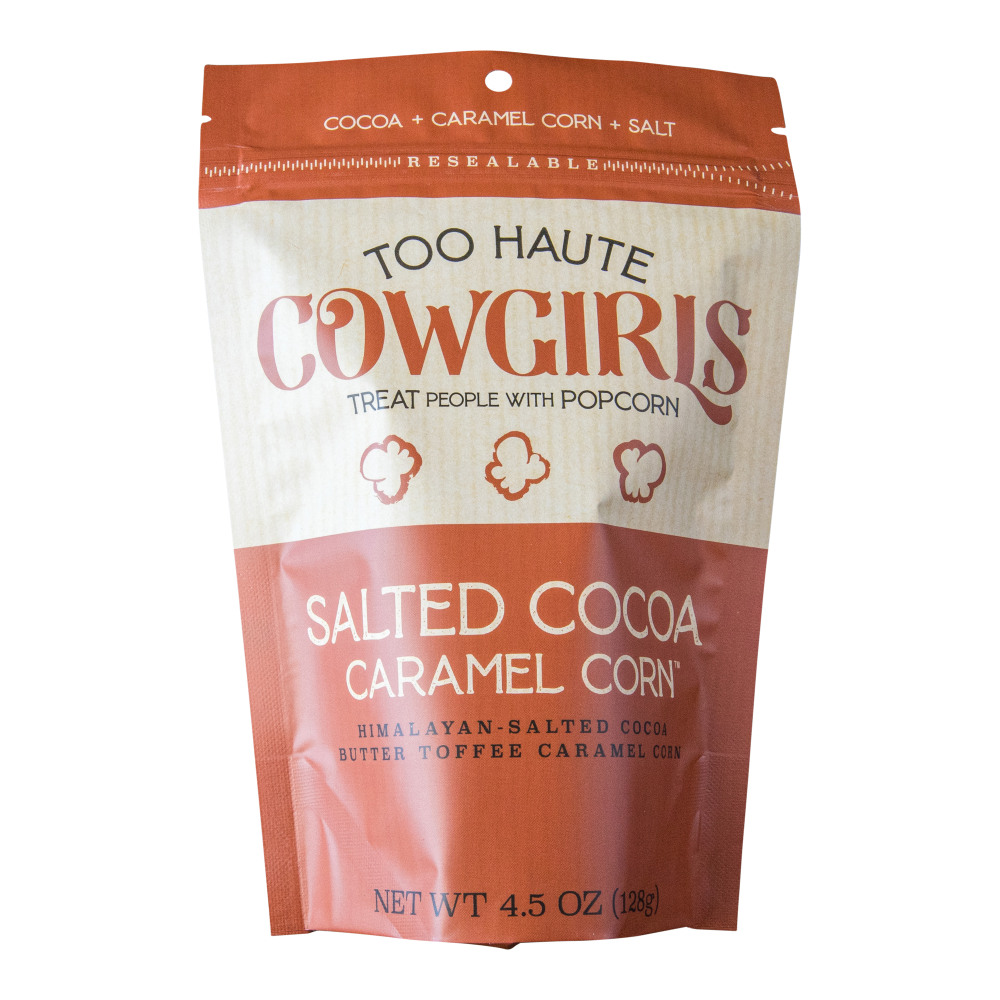 Too Haute Cowgirls Salted Cocoa Caramel Corn Popcorn, 4.5 Oz, Case Of 12 Bags MPN:9242