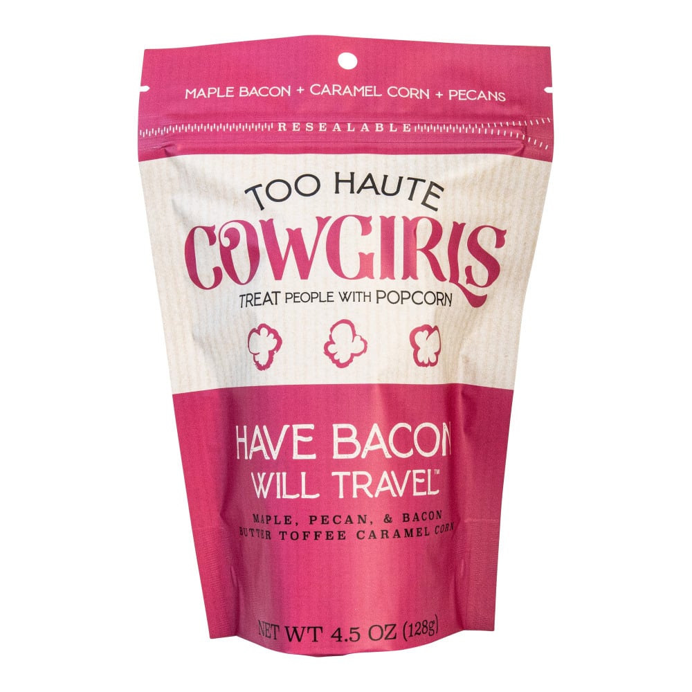 Too Haute Cowgirls Have Bacon Will Travel Popcorn, 4.5 Oz, Case Of 12 Bags MPN:9976