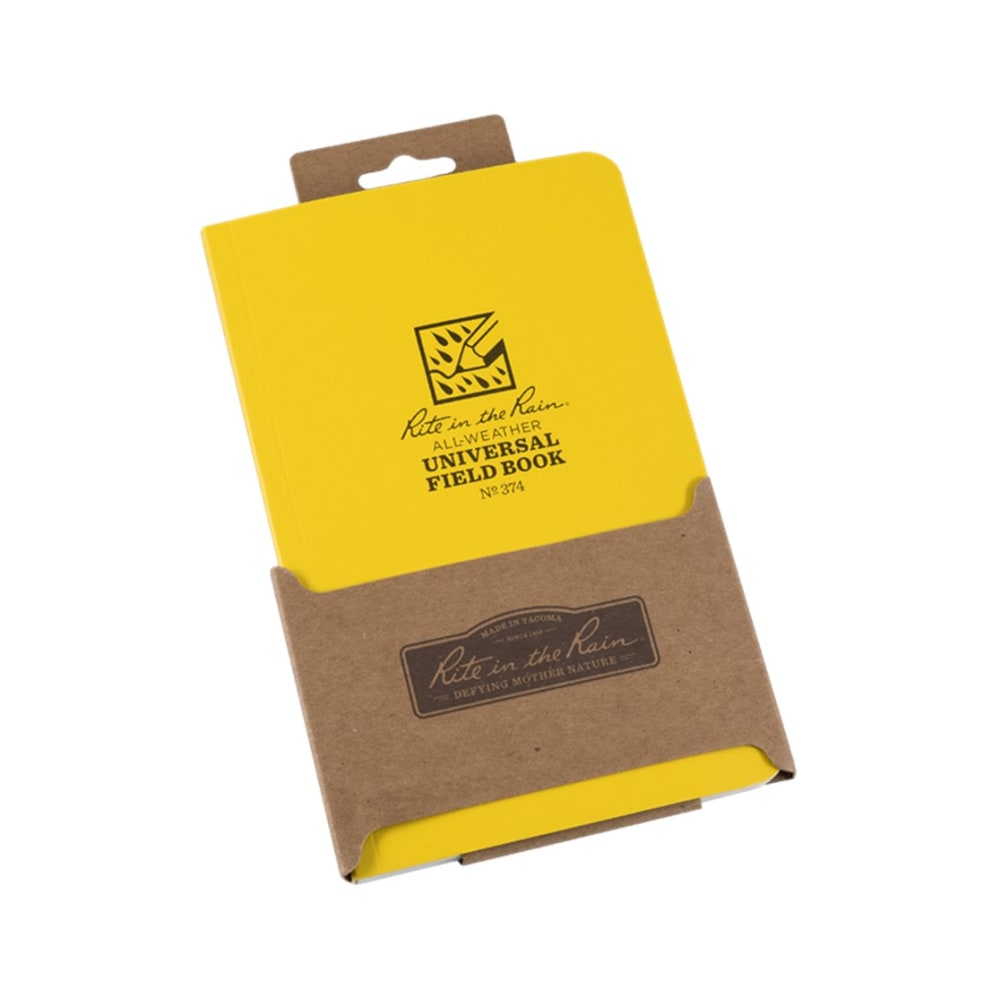 Rite in the Rain All-Weather Field Flex Bound Books, 4-1/4in x 7-1/4in, Yellow, Set Of 6 Books MPN:374