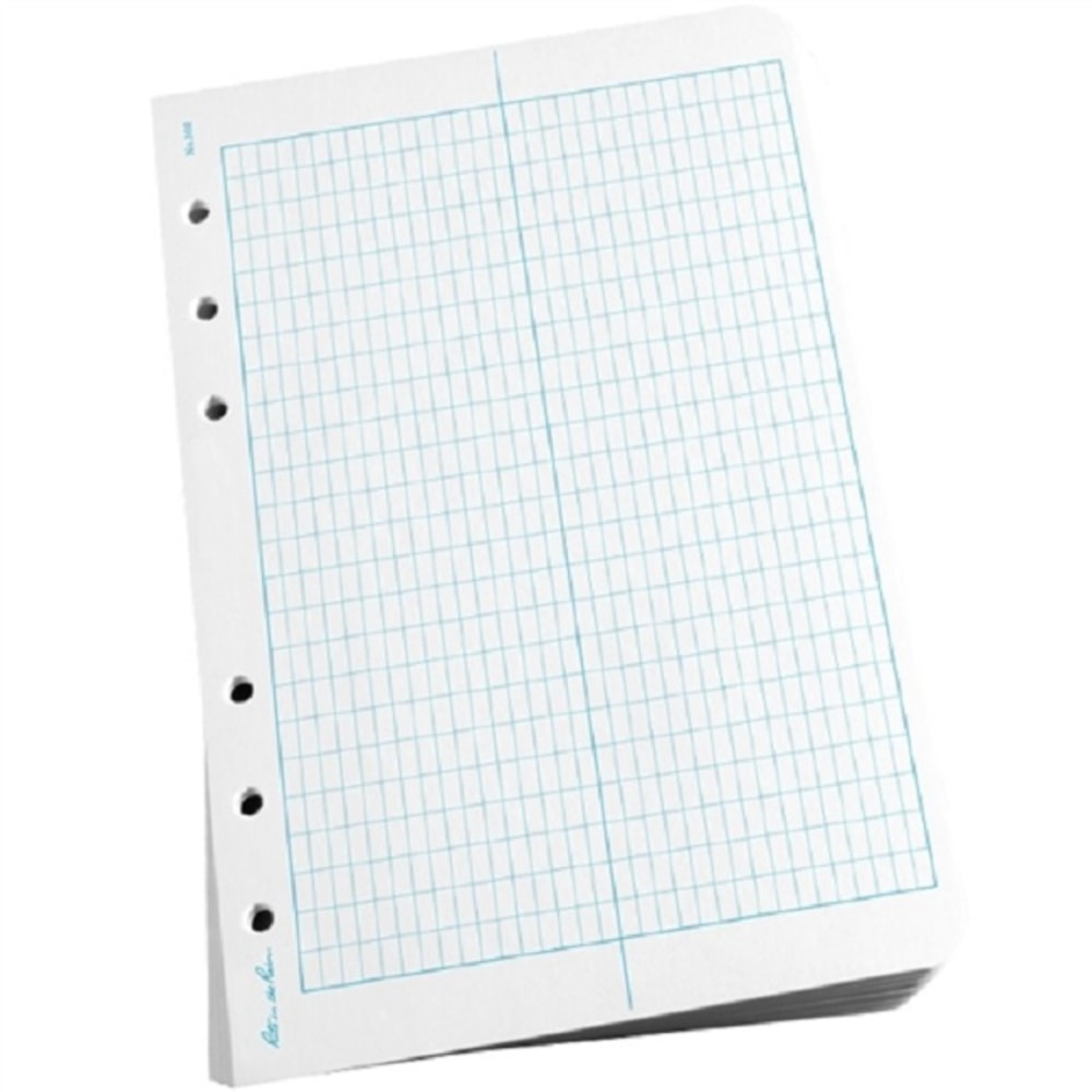 Rite in the Rain All-Weather Loose-Leaf Copy Paper, 5 Reams, Transit Grid, 4 5/8in x 7in, 500 Sheets Per Case, 0.54 Lb, 85 Brightness MPN:302