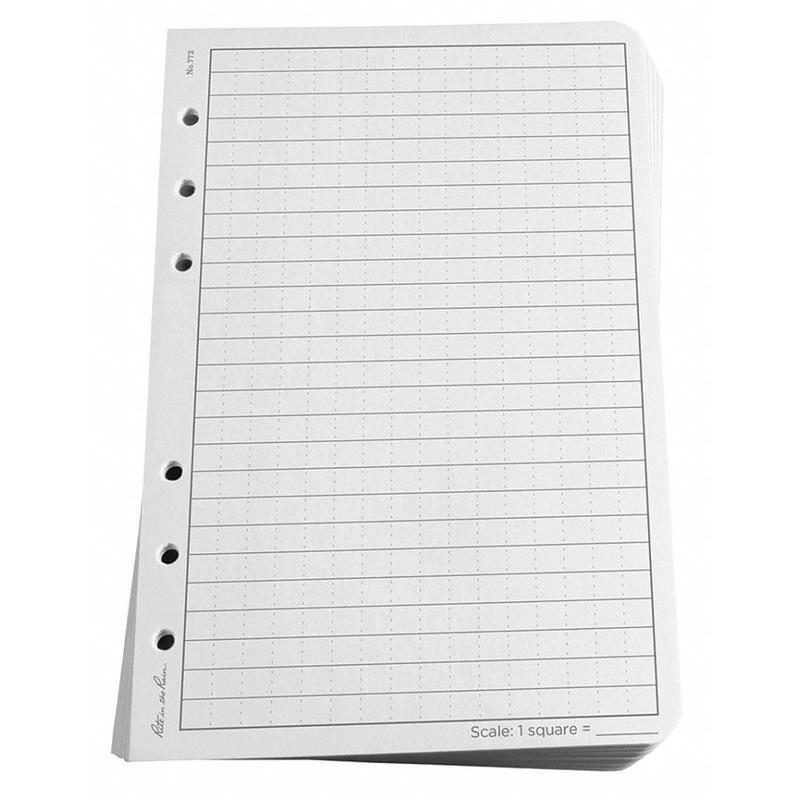 Rite in the Rain All-Weather Loose-Leaf Copy Paper, 5 Reams, White/Gray, 4 5/8in x 7in, 500 Sheets Per Case, 0.54 Lb, 85 Brightness MPN:772