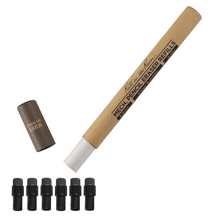 Eraser Refill, Black, Soft Rubber MPN:13ER