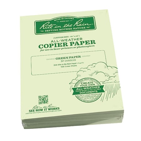 Waterproof Laser Paper, 20 lb, PK500 MPN:208511G