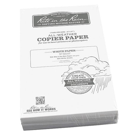 Waterproof Laser Paper, 32lb, PK500 MPN:321117
