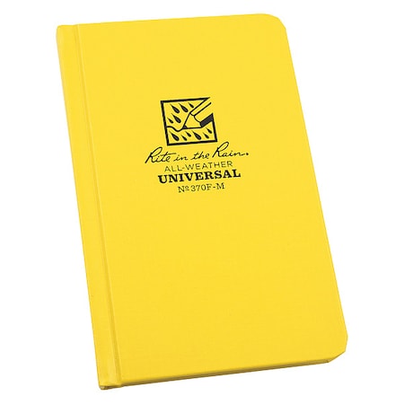 Pocket Notebook, 80 Sheets, Yellow Cover MPN:370F-M