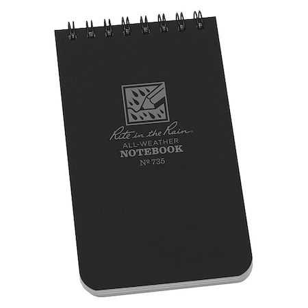 All Weather Spiral Notebook, Uni, 3in.x5in MPN:735