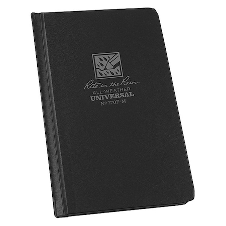 Pocket Notebook, 80 Sheets, Black Cover MPN:770F-M