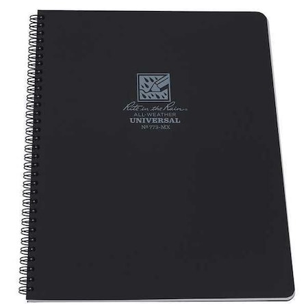 Maxi Notebook, 42 Sheets, Black Cover MPN:773-MX
