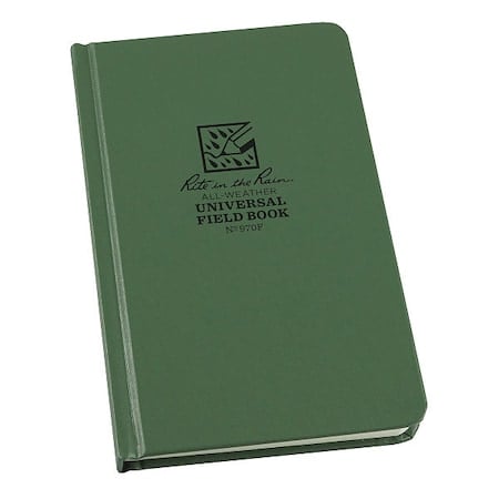All Weather Notebook, Green Cover Color MPN:970F