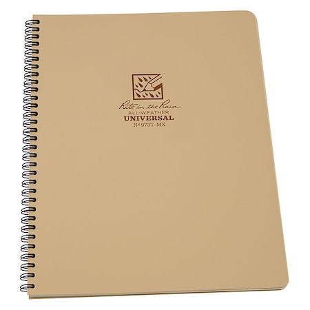 Spiral Notebook, Universal, 8-1/2 x 11 in MPN:973T-MX