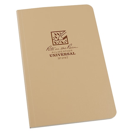 Pocket Book, 64 Sheets, Tan Cover, 32lb MPN:974T