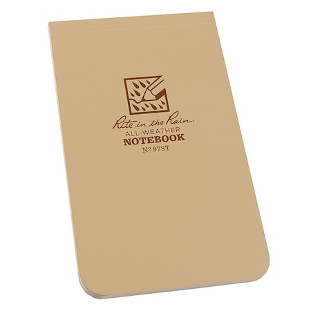 Pocket Book, 50 Sheets, Tan Paper, 20lb MPN:978T