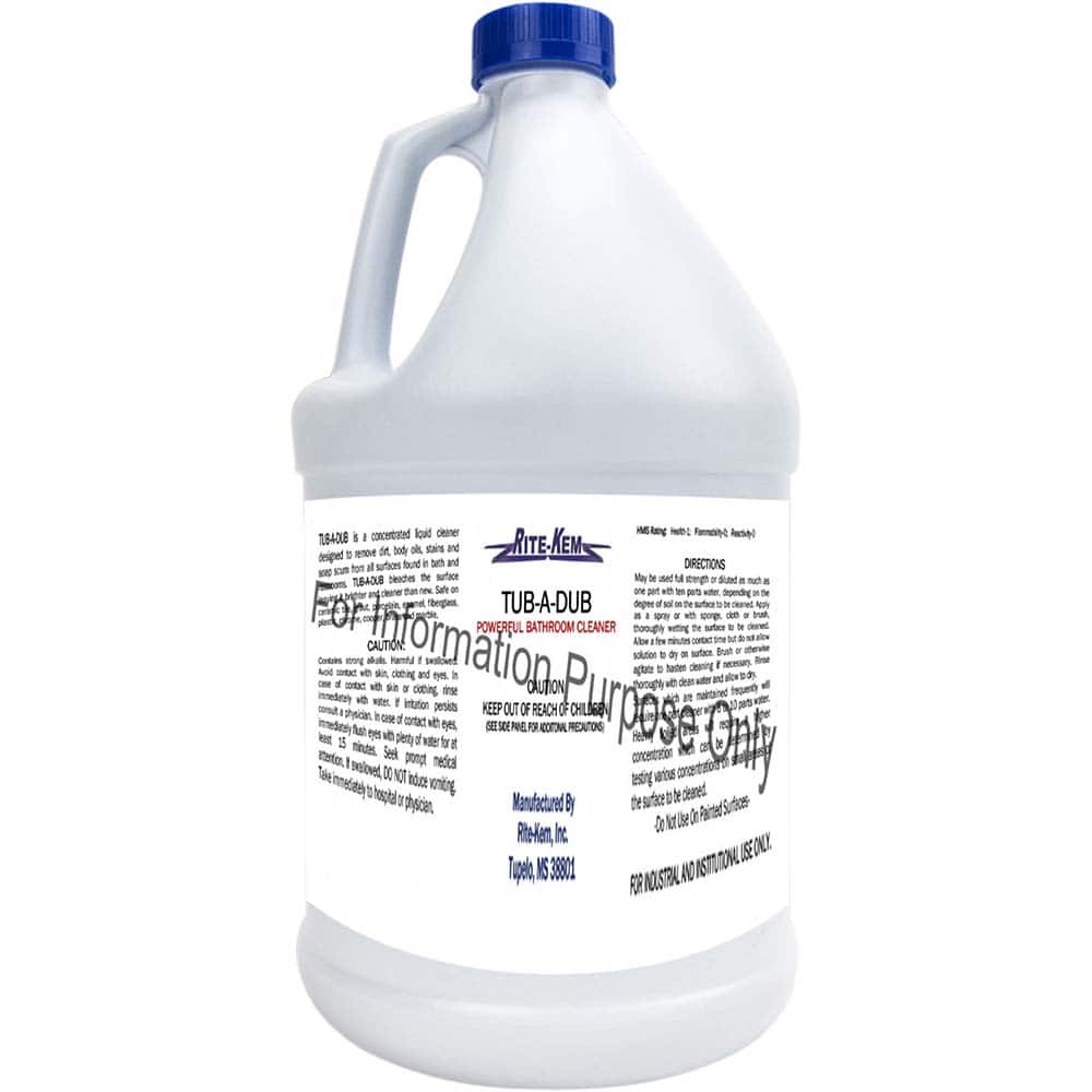 Bathroom, Tile & Toilet Bowl Cleaners, Form: Liquid Concentrate , Container Type: Bottle , Scent: Pleasant , Disinfectant: No  MPN:TUB-A-DUB-01