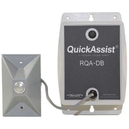 Wireless Call Button 2-Way, Al/PC, 5 in W MPN:RQA-451-DB-Pack
