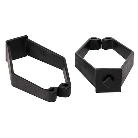 Cable Clip, Nylon, 2-3/4 in Bundle Dia., Black, 4.40 in L, 10 PK MPN:9969600