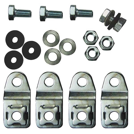 Wall Mounting Kit, Kit Accessory, 304 Stainless Steel MPN:1594000