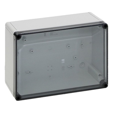 Screws Electrical Enclosure, 180 mm H, 90 mm D, 254 mm W, 4X, Fiber-Glass Reinforced Polycarbonate MPN:9520100